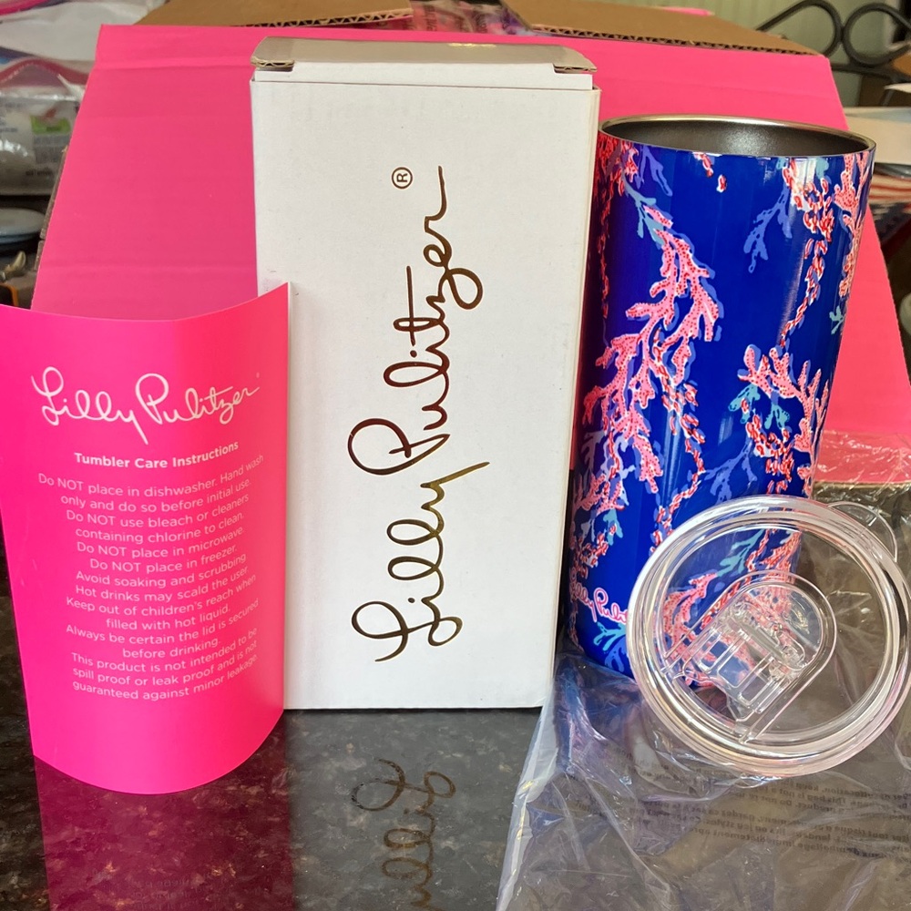 Lilly Pulitzer Coral Reef Blue Tumbler